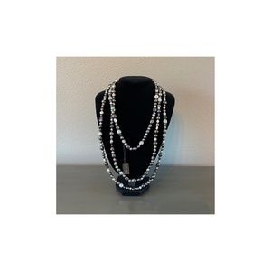 Honora Cultured Pearl 80" Endless Strand Necklace, Black NWT